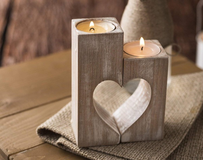 Gifts for aunts on mother's day - Rustic Candle Holder