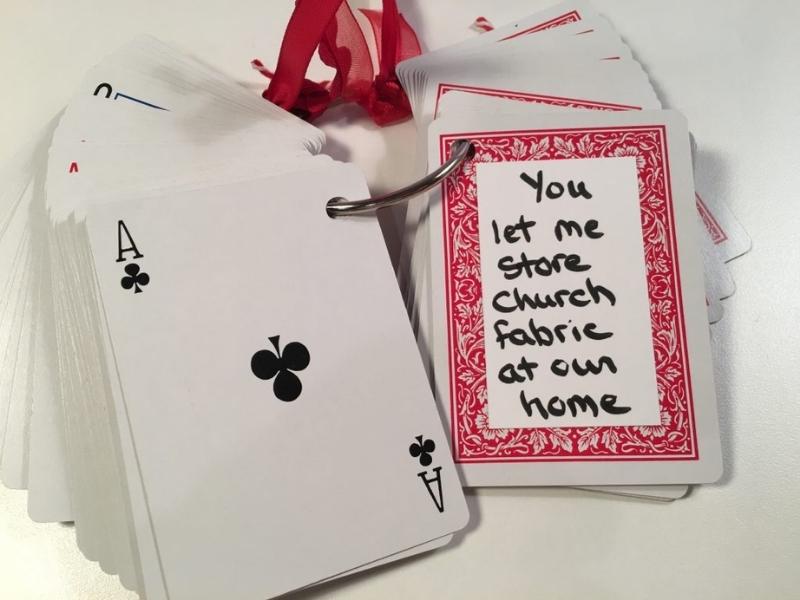 Deck of Cards Gift for diy anniversary card ideas