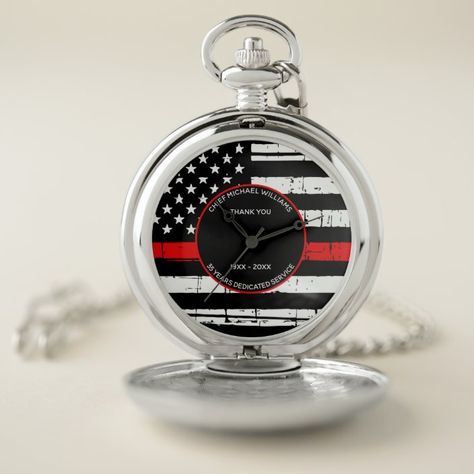 Custom Timepiece: Gorgeous Present For Retired Firemen