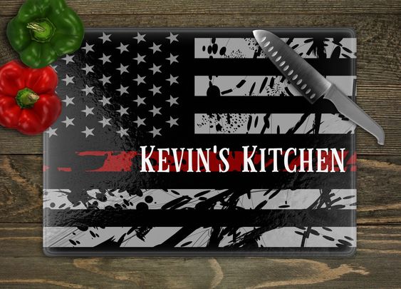 Custom cutting board: meaningful gifts for a retired fireman