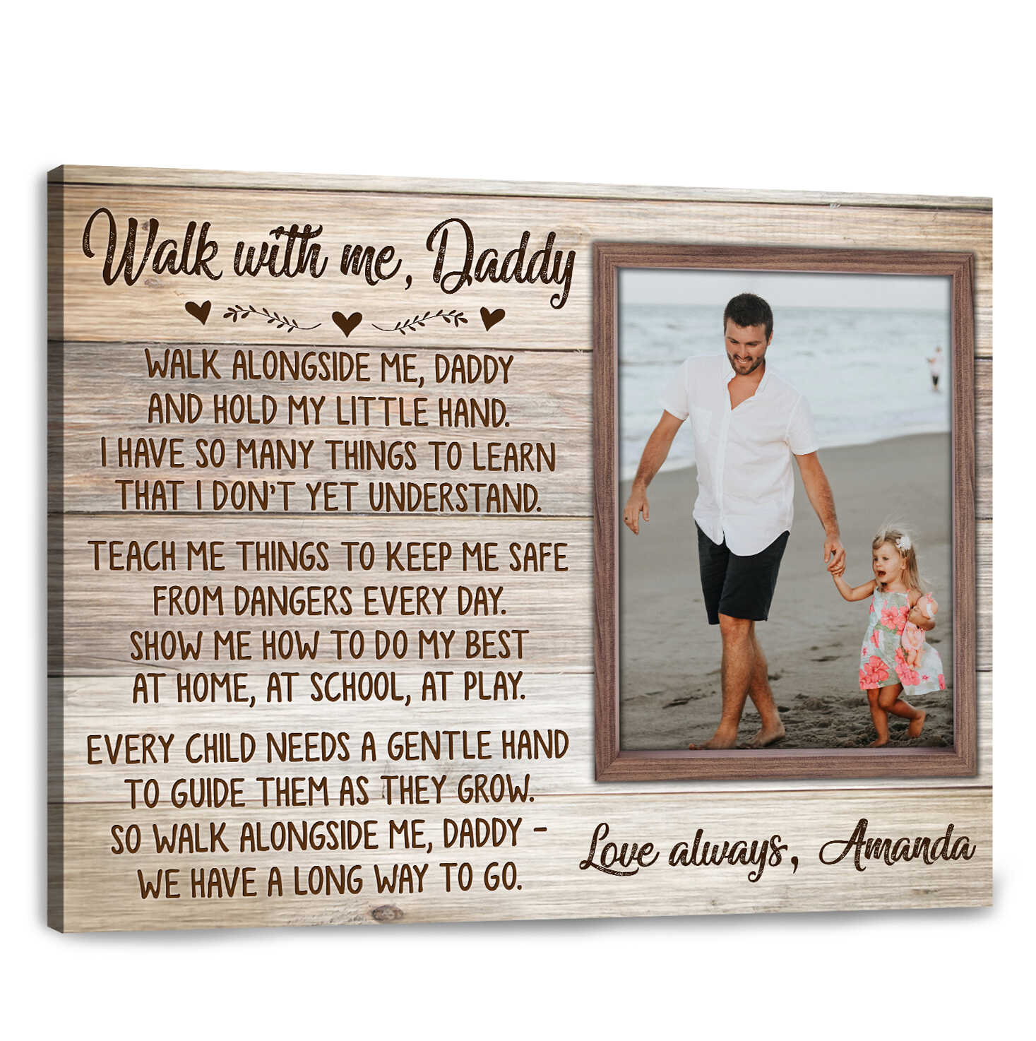 custom gift for dad walk with me 02