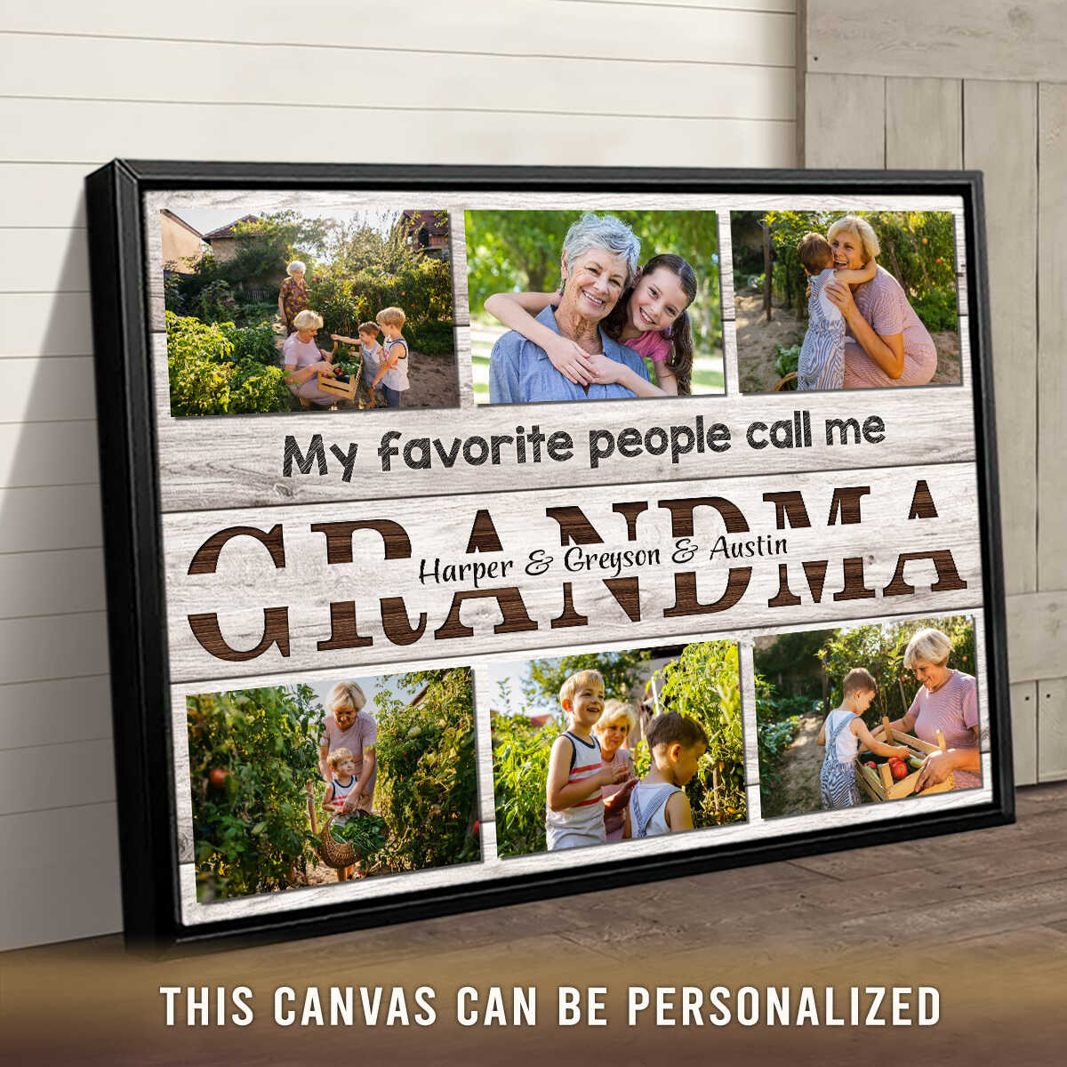 Unique Gift Idea For Grandma Personalized Grandma's House Wall Decor Canvas  - Oh Canvas