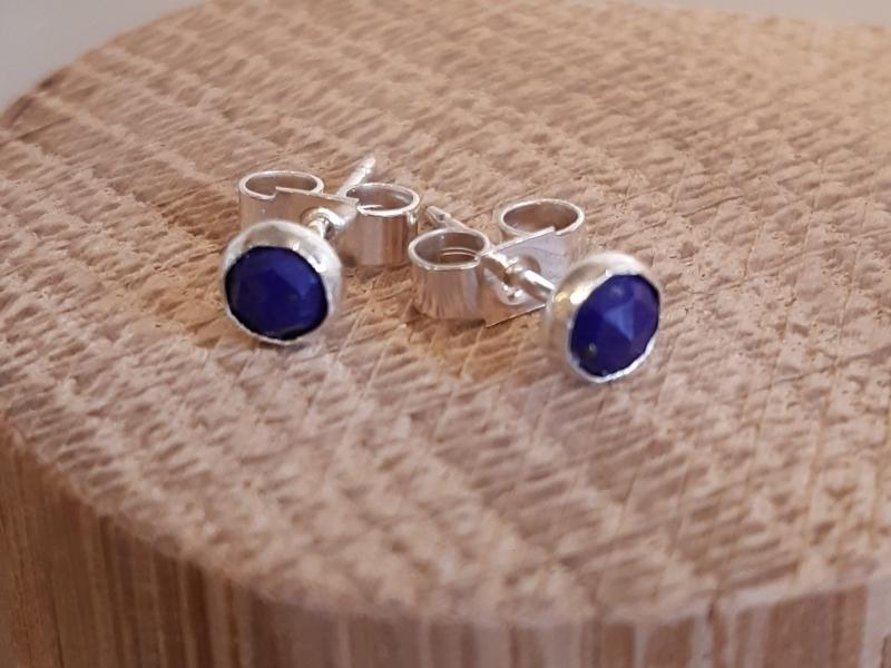 Lapis Lazuli Stud Earrings for the anniversary 32