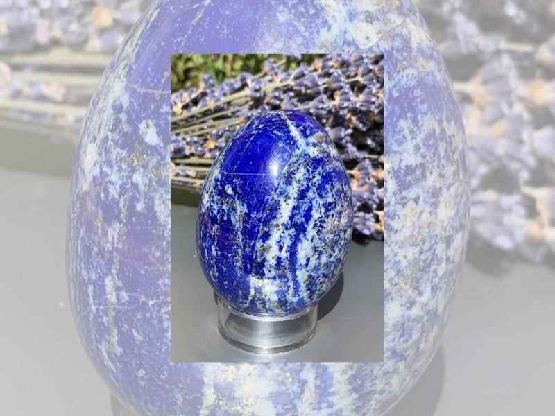 Lapis Lazuli Eggs Paper Weights for the 32nd anniversary gift