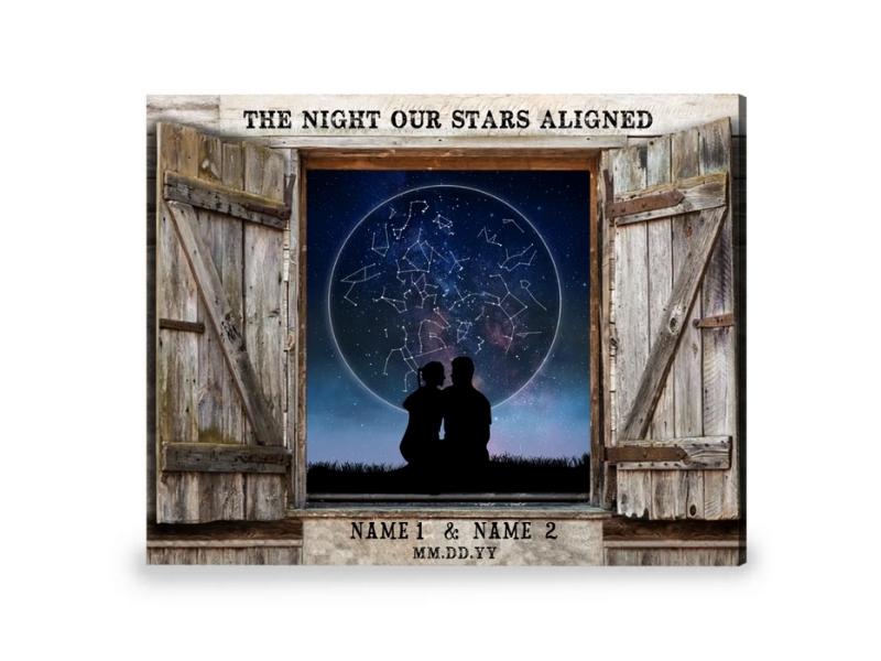 Personalized Star Constellation Gift For The Year 32 Anniversary Gift