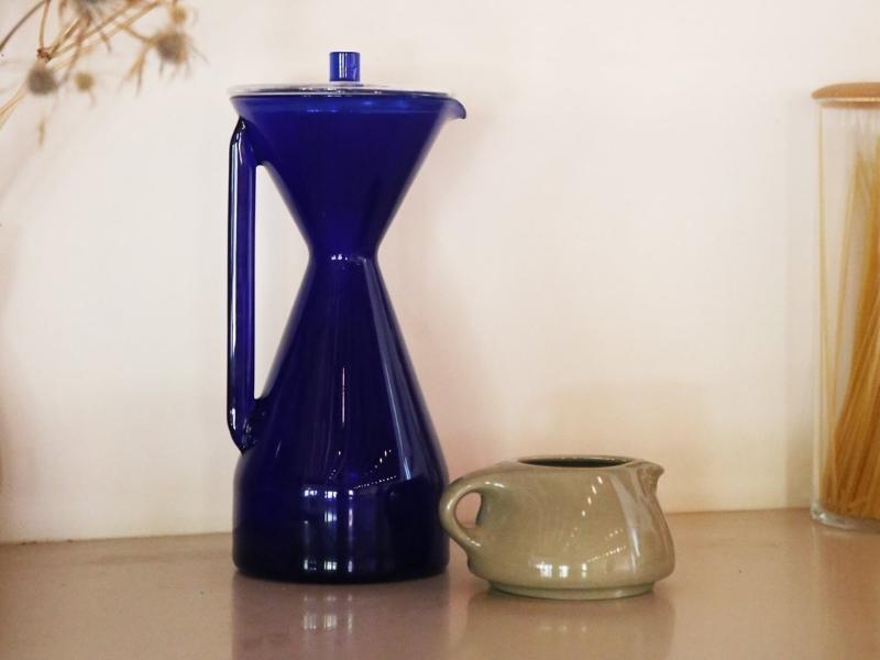 Cobalt Pour Over Carafe For The 32Nd Anniversary Gift