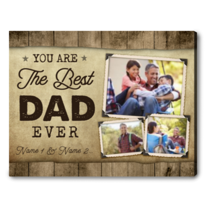 birthday gift for dad personalized photo canvas 01