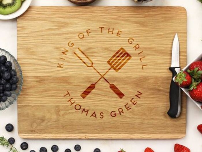 Custom cutting board: funny DIY retirement gifts