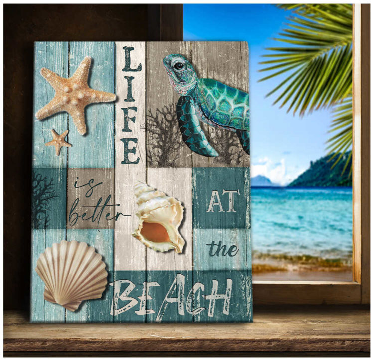 Life Is Better At The Beach Canvas