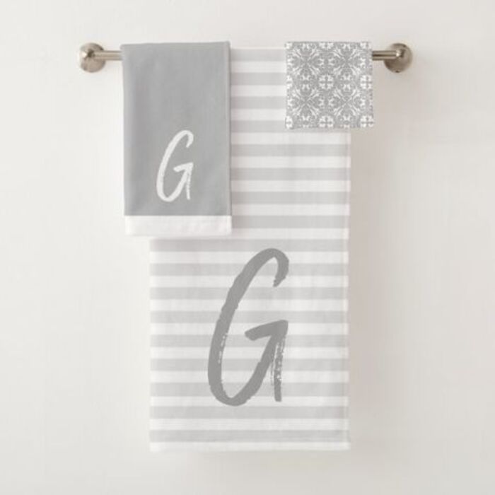 Custom towel set: personalized gifts for him