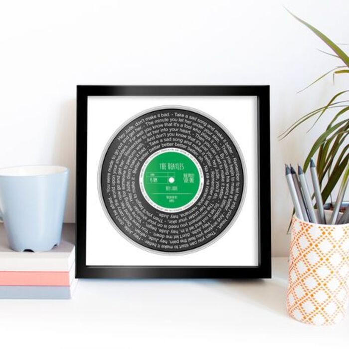 Custom song vinyl: personalized gift for him on anniversary