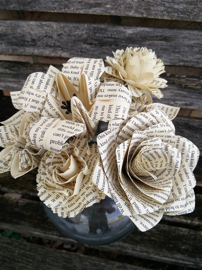 60Th Anniversary Gift - Paper Custom Song Lyric Bouquet  