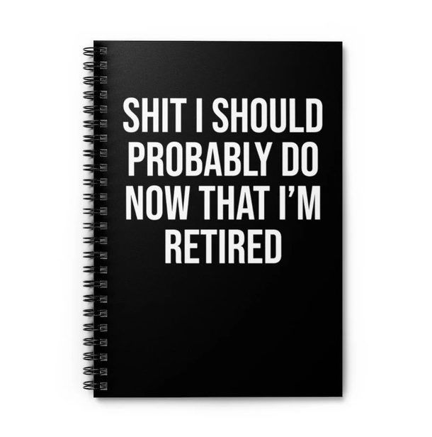 Retirement gifts for women - Humorous Retirement Journal