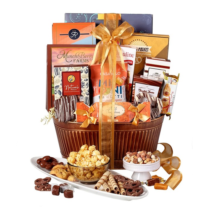 Retirement gifts for women - Gift Basket for Coffee and Cookies