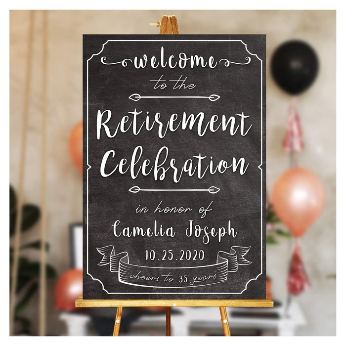 Retirement gifts for women - Retirement Sign