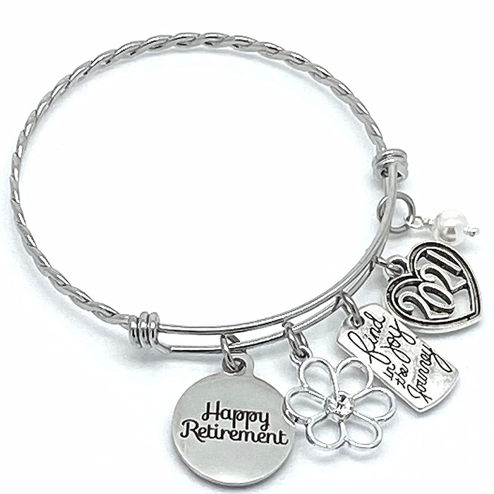 unique gift for women at retirement party - Handwriting Bracelet