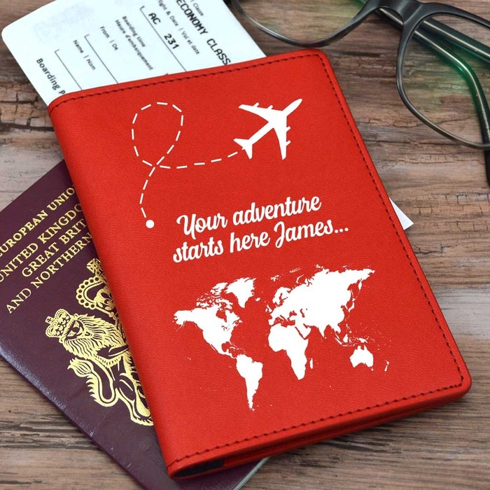 Retirement gifts for women - Customized Passport Holder