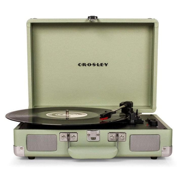 Retirement gifts for women - Bluetooth turntable from Crosley, the Cruiser Deluxe