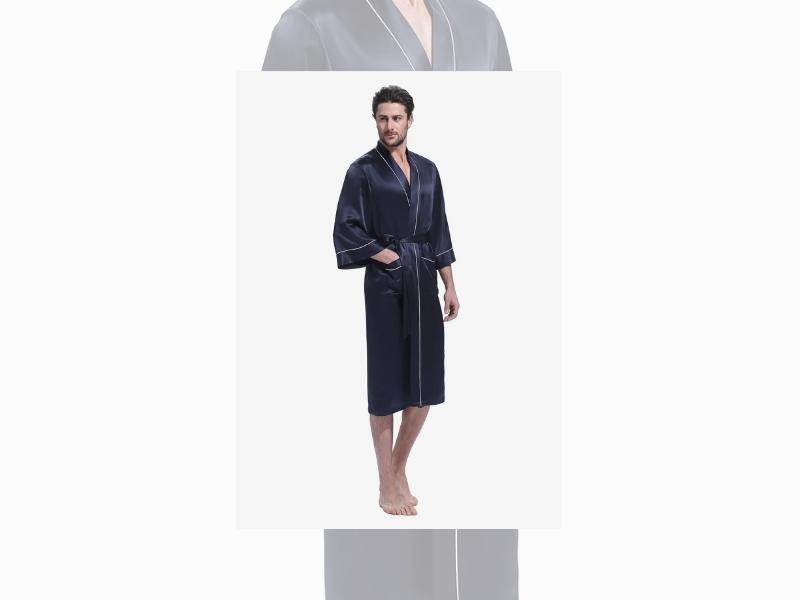 Silk Robe For The 33Rd Wedding Anniversary Gift For Husband