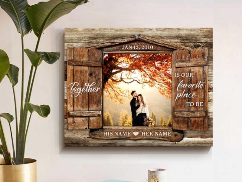Personalized Gifts Together Oh Canvas