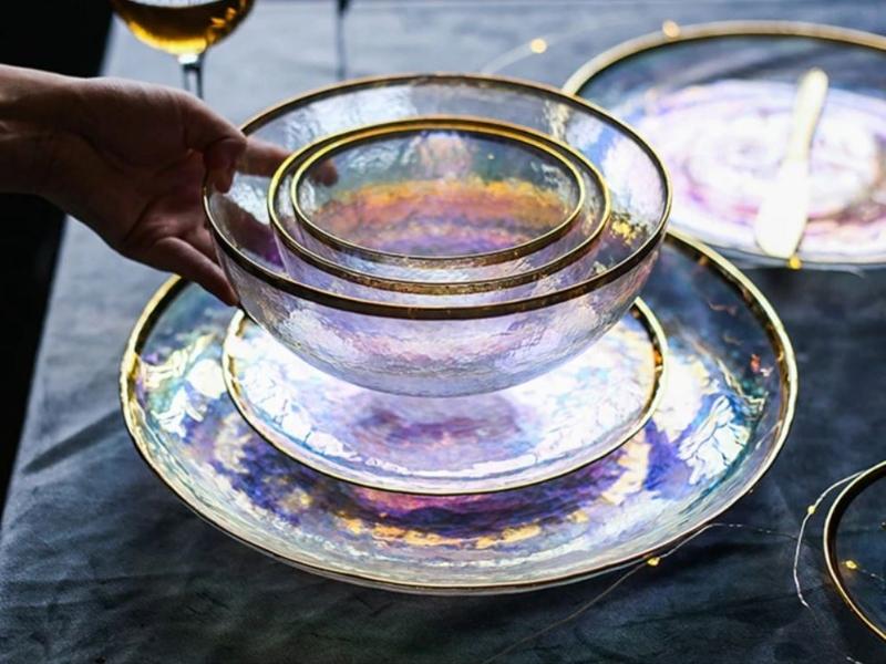 Iridescent Dinnerware Set for 34th anniversary gifts