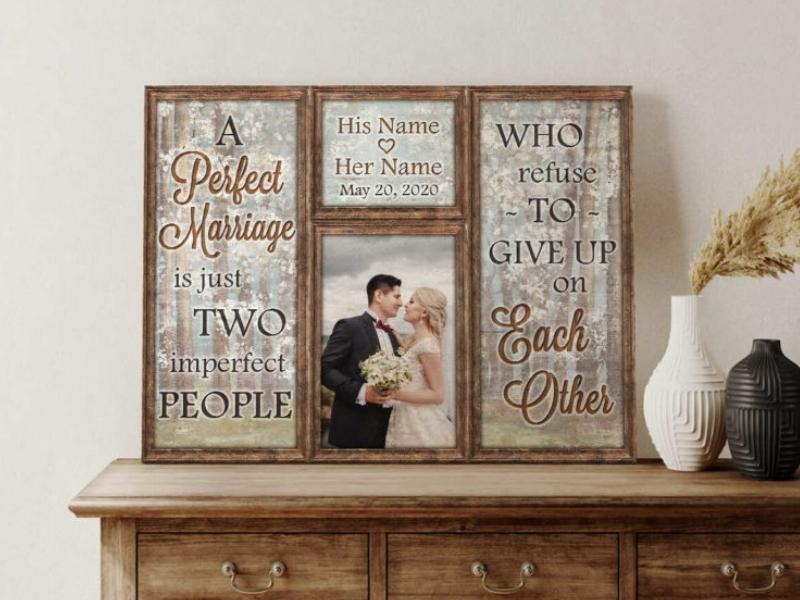 Photo Gifts Window A Perfect Marriage Wall Art Decor Oh Canvas