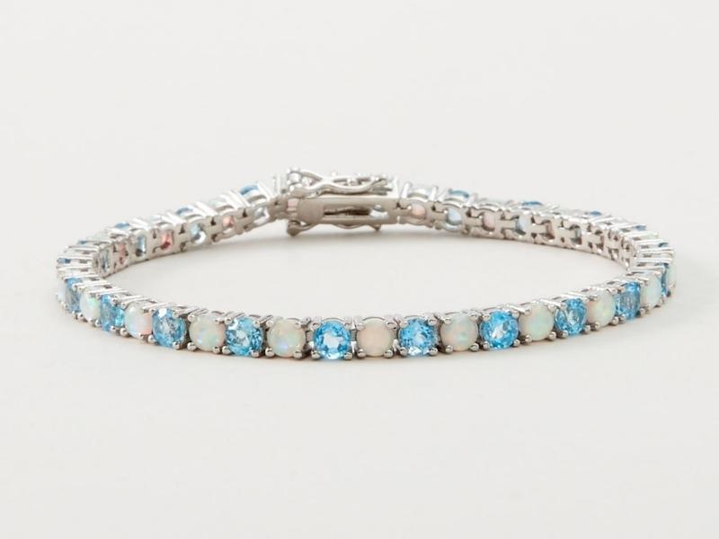 Opal Tennis Bracelet For The 34 Year Anniversary Wedding Gift