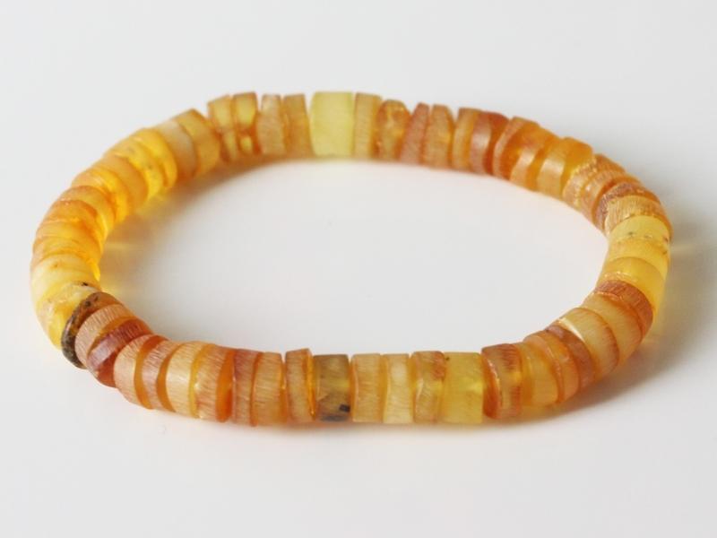 Amber Bead Stretch Bracelet For The 34Th Anniversary Present