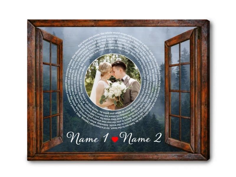 Lyrics Personalized Anniversary Canvas Oh Canvas