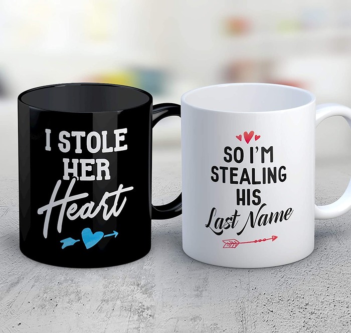 "I Stole Heart" Mug - gift ideas for 6 month anniversary