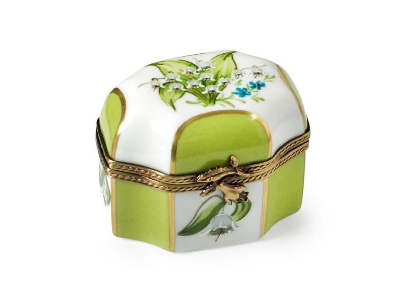 Lily of the Valley Trunk Limoges Box for 36th anniversary gifts