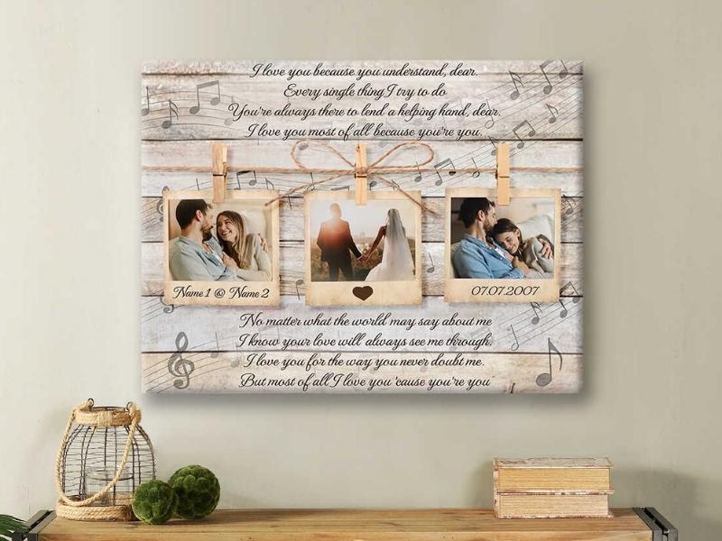 Wedding Song Lyrics On Canvas Wall Art Oh Canvas