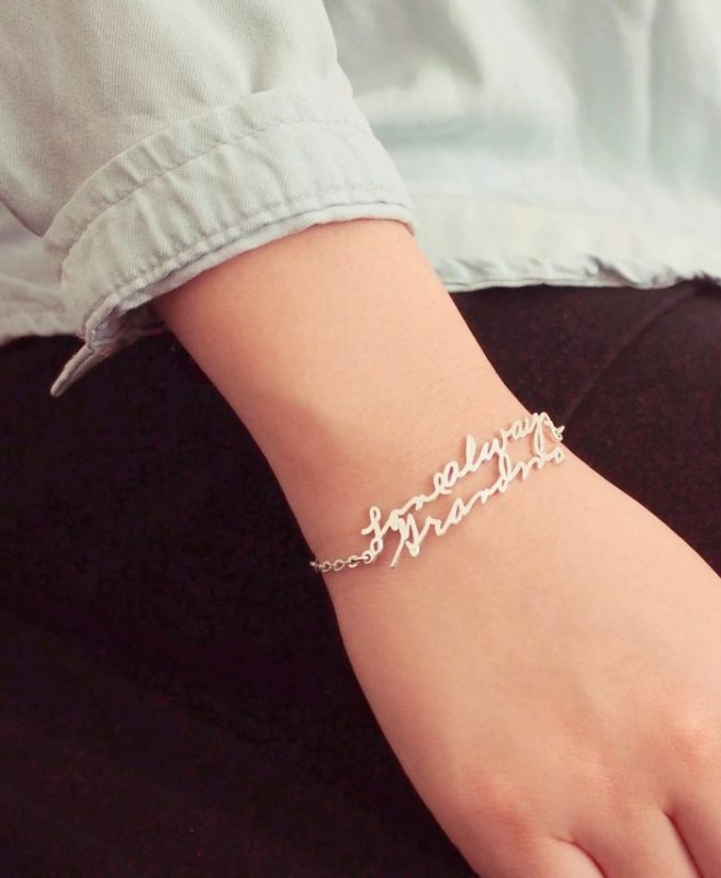 Handwriting Bracelet: Heartfelt Personalized Gifts For Aunt From Niece