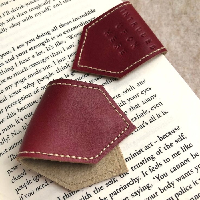 Leather Magnetic Bookmark