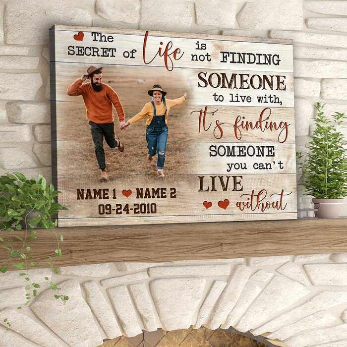 The secret of life canvas: heartfelt birthday gift for girlfriend