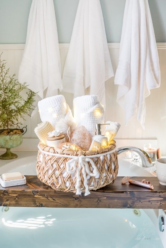 At-Home Spa Basket-Farmhouse Style