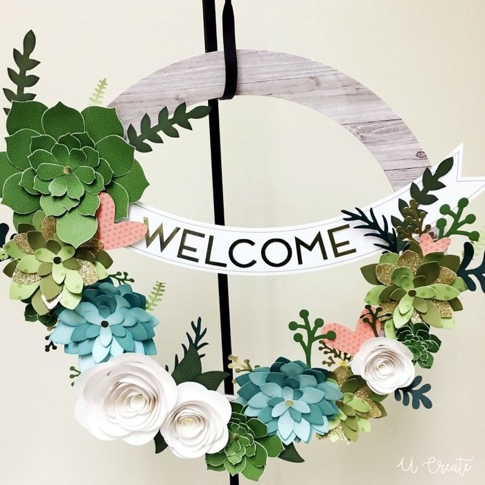 Retirement Gifts For Mom - Welcoming Paper Wreath