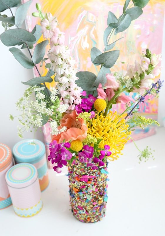 Retirement Gifts For Mom - Confetti Vase