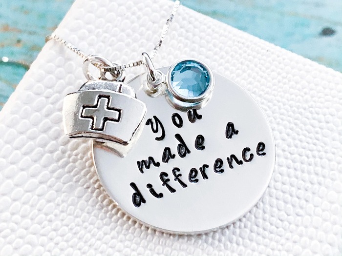 Nurse Retirement Gifts - Retired Nurse Necklace