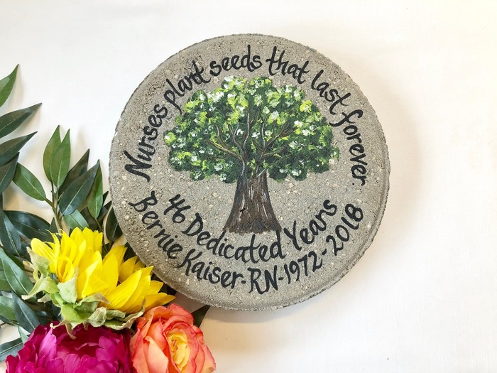 Nurse Retirement Gifts - Nurses Plant Seeds Garden Stone