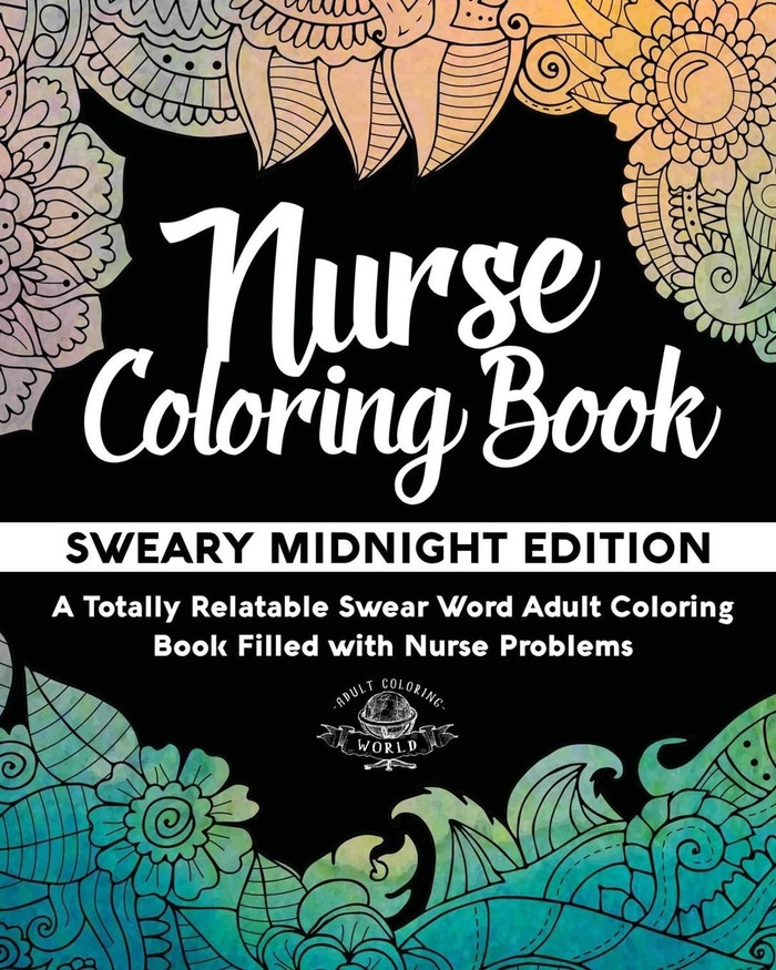 Nurse Retirement Gifts - Nurse Sweary Night Coloring Book