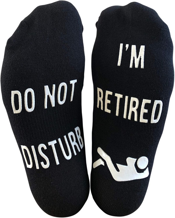 Nurse Retirement Gifts - Do Not Disturb I’m Retired Socks