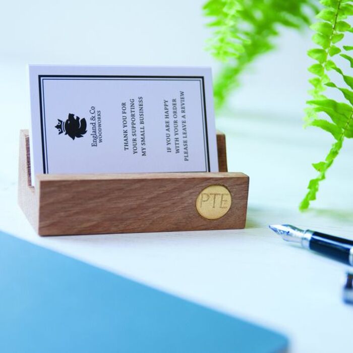 Wooden Business Card Holder: Impressive Present For Boyfriend'S Graduation