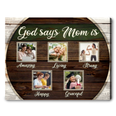 awesome mother's day canvas gift personalized gift for mom 01