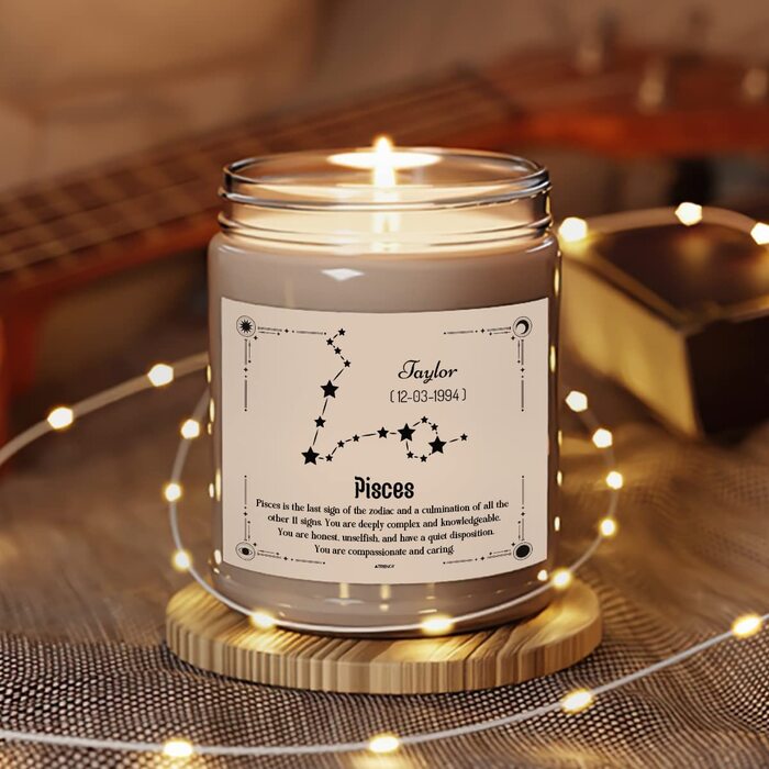 Custom astrology candle: cool surprise for mom