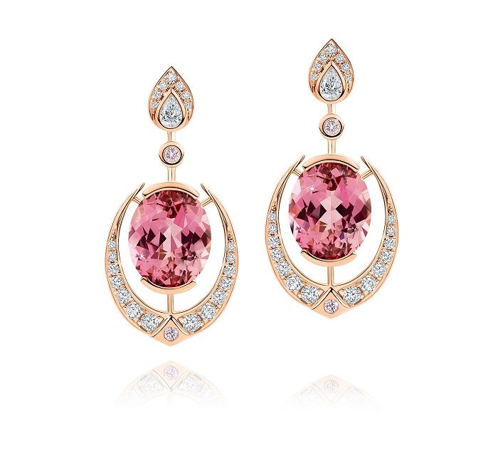 Pink Tourmaline Earrings - 4 Year Anniversary Gifts For Wife