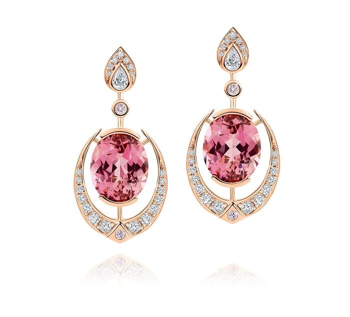 Pink Tourmaline Earrings