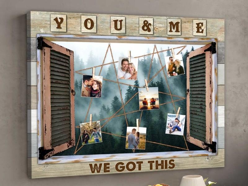 Unique Personalized Anniversary Gifts Faux Window Frame Wall Decor You And Me