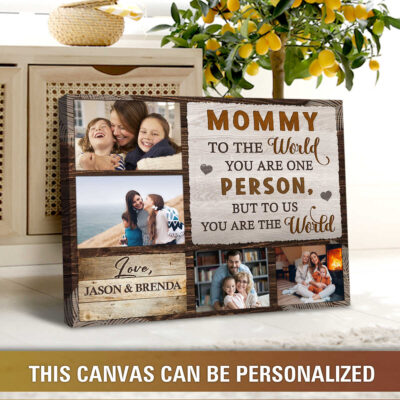 customized mom photo canvas print best mother's day gift idea 02