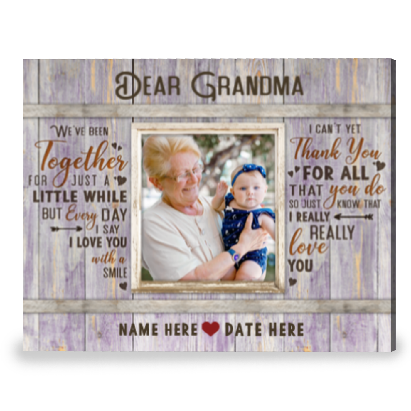 Mothers Day Custom Gift For Grandma Good Gifts For Grandma - Oh Canvas